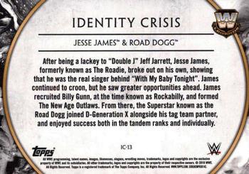 2018 Topps Legends of WWE #IC-13 Jesse James / Road Dogg Back