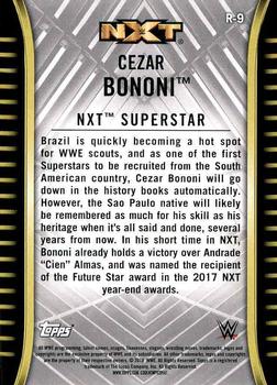 2018 Topps WWE NXT #R-9 Cezar Bononi Back
