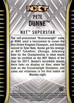 2018 Topps WWE NXT #R-25 Pete Dunne Back