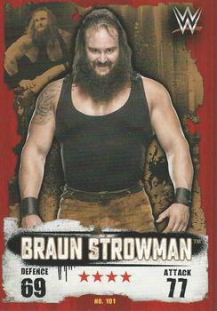 2016 Topps Slam Attax WWE: Takeover #101 Braun Strowman Front