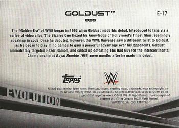 2018 Topps WWE - Evolution #E-17 Goldust Back