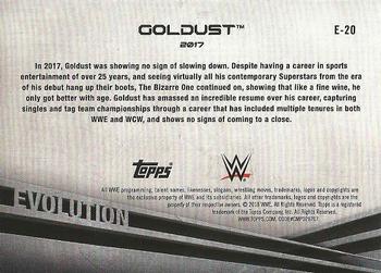 2018 Topps WWE - Evolution #E-20 Goldust Back
