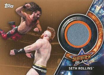 2018 Topps WWE - SummerSlam 2017 Mat Relics Bronze #SMR-SR Seth Rollins Front