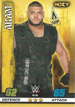 2017 Topps Slam Attax WWE 10th Edition #181 Akam Front