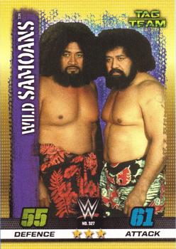 2017 Topps Slam Attax WWE 10th Edition #327 Wild Samoans Front