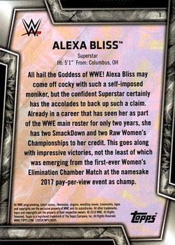 2018 Topps WWE Women's Division #1 Alexa Bliss Back