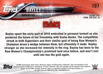 2018 Topps WWE Then Now Forever #107 Bayley Back