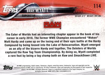 2018 Topps WWE Then Now Forever #114 Bray Wyatt Back