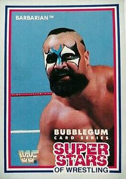 1989 Market Scene WWF Superstars of Wrestling Series 1 #6 Barbarian Front