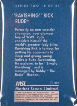 1989 Market Scene WWF Superstars of Wrestling Series 2 #8 Ravishing Rick Rude Back