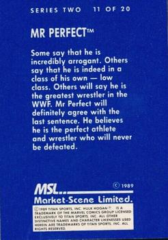 1989 Market Scene WWF Superstars of Wrestling Series 2 #11 Mr. Perfect Back