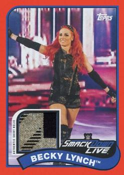 2018 Topps WWE Heritage - Shirt Relics Red #SR-BE Becky Lynch Front