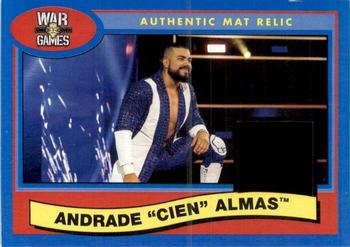 2018 Topps WWE Heritage - NXT TakeOver: War Games 2017 Mat Relics Blue #NXT-AA Andrade 