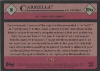 2018 Topps WWE Heritage - Silver #18 Carmella Back