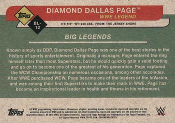 2018 Topps WWE Heritage - Big Legends #BL-12 Diamond Dallas Page Back