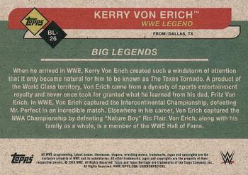 2018 Topps WWE Heritage - Big Legends #BL-26 Kerry Von Erich Back