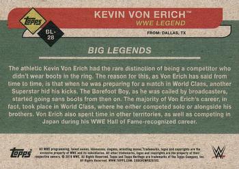 2018 Topps WWE Heritage - Big Legends #BL-28 Kevin Von Erich Back