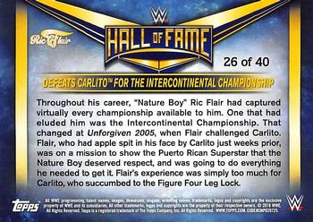 2018 Topps WWE Heritage - Ric Flair Hall of Fame Tribute Part 3 #26 Ric Flair Back