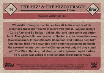 2018 Topps WWE Heritage - Tag Teams and Stables #TT-6 The Miz / The Miztourage Back