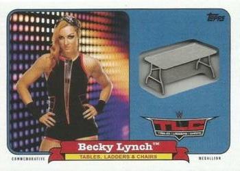 2018 Topps WWE Heritage - TLC Commemorative Medallion Relics #CTM-BL Becky Lynch Front