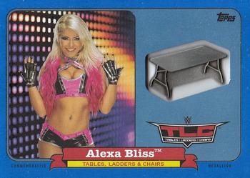 2018 Topps WWE Heritage - TLC Commemorative Medallion Relics Blue #CTM-AB Alexa Bliss Front
