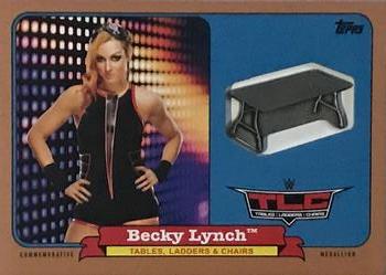 2018 Topps WWE Heritage - TLC Commemorative Medallion Relics Bronze #CTM-BL Becky Lynch Front