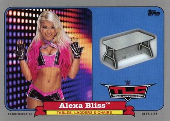 2018 Topps WWE Heritage - TLC Commemorative Medallion Relics Silver #CTM-AB Alexa Bliss Front
