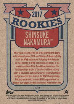 2018 Topps WWE Heritage - Top 10 Rookies #TR-2 Shinsuke Nakamura Back