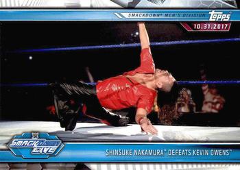2019 Topps WWE Road to Wrestlemania #66 Shinsuke Nakamura Defeats Kevin Owens Front