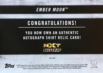 2018 Topps WWE NXT - Autograph Shirt Relics #AR-EM Ember Moon Back