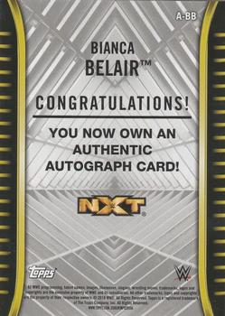 2018 Topps WWE NXT - Autographs #A-BB Bianca Belair Back