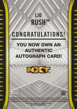 2018 Topps WWE NXT - Autographs #A-LR Lio Rush Back