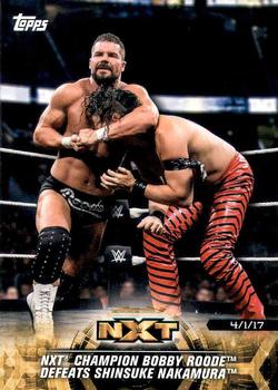 2018 Topps WWE NXT - Matches and Moments #39 NXT Champion Bobby Roode Defeats Shinsuke Front