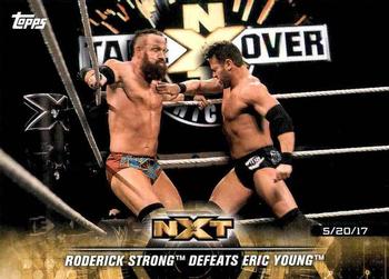 2018 Topps WWE NXT - Matches and Moments #46 Roderick Strong Defeats Eric Young Front