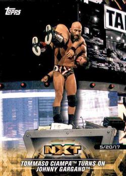 2018 Topps WWE NXT - Matches and Moments #50 Tommaso Ciampa Turns on Johnny Gargano Front