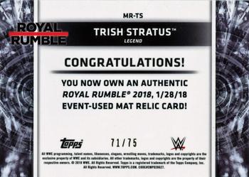 2018 Topps WWE Women's Division - Mat Relics Bronze #MR-TS Trish Stratus Back