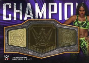 2018 Topps WWE Women's Division - Commemorative Championship Relic Purple #CC-NA Naomi Front