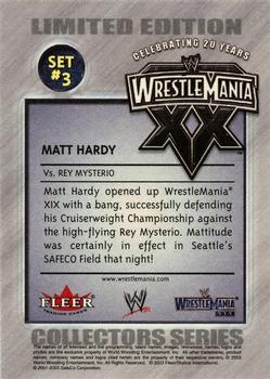 2003 Fleer WWE PPV Set #3 No Mercy Redemption #NNO Matt Hardy Back