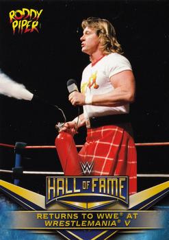 2018 Topps WWE Then Now Forever - WWE Hall of Fame Tribute Rowdy Roddy Piper #34 Returns to WWE at WrestleMania V Front