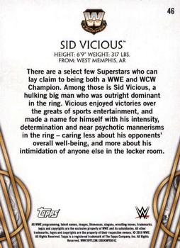 2018 Topps Legends of WWE - Bronze #46 Sid Vicious Back