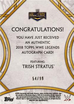 2018 Topps Legends of WWE - Autographs Bronze #A-TS Trish Stratus Back
