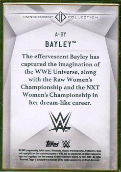 2019 Topps Transcendent Collection WWE #A-BY Bayley Back