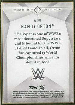 2019 Topps Transcendent Collection WWE #A-RO Randy Orton Back