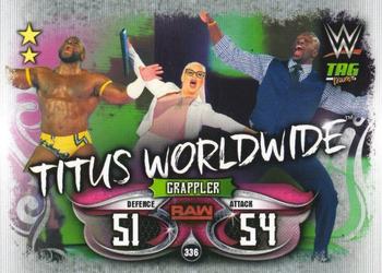 2018 Topps Slam Attax WWE Live #336 Titus Worldwide Front
