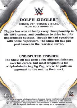 2019 Topps WWE Undisputed #24 Dolph Ziggler Back