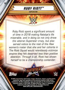 2019 Topps WWE SummerSlam #25 Ruby Riott Back
