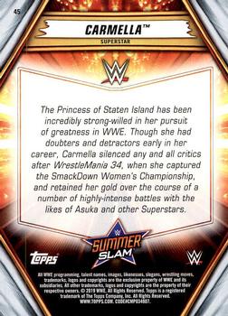 2019 Topps WWE SummerSlam #45 Carmella Back