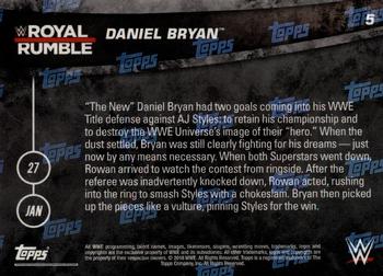 2019 Topps Now WWE #5 Daniel Bryan Back