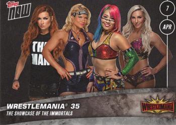 2019 Topps Now WWE #10 The Showcase of the Immortals: Women's Front