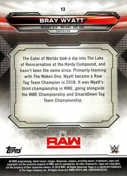 2019 Topps WWE RAW - Bronze #13 Bray Wyatt Back